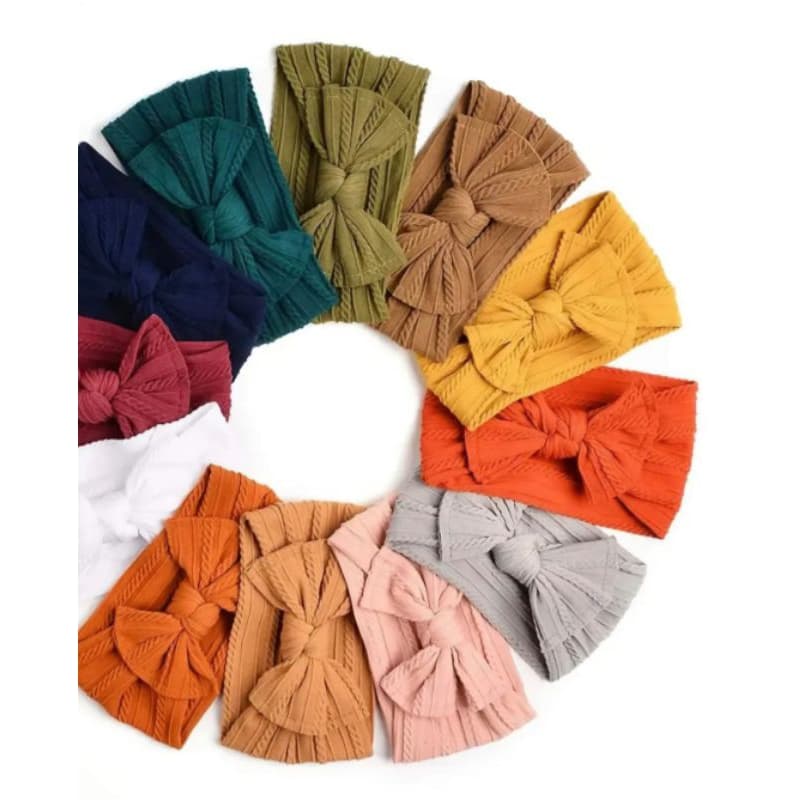 Faixa de Cabeça / Tiara / Turbante em Laço de Nylon Macio  Para Bebês