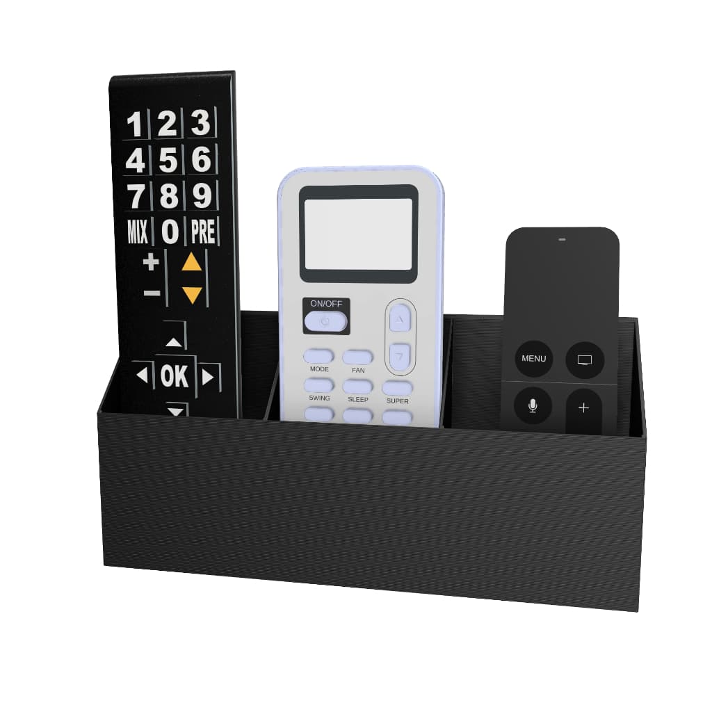 Suporte Organizador 3 em 1 Para Controles De Parede Triplo Controle Remoto Tv Ar Condicionado com dupla face