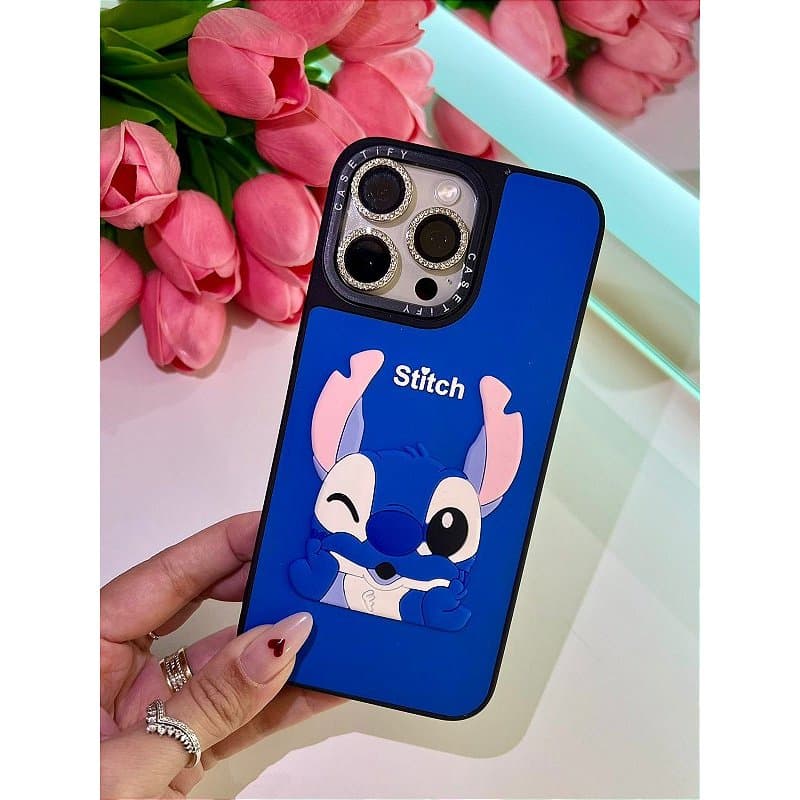 Capa Capinha de Desenho Stitch Novo Modelo Case para iPhone 11 12 13 14 15 16