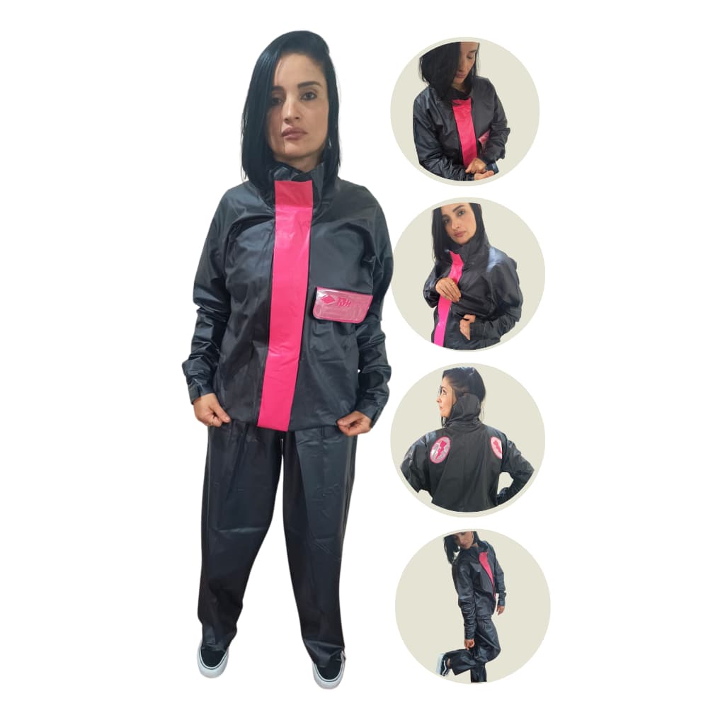 Conjunto Capa De Chuva Jaqueta E Calça Fly Feminina Moto
