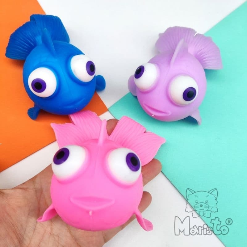 Squishy Peixe de Aquário Brinquedo de Apertar com Recheio de Espuma