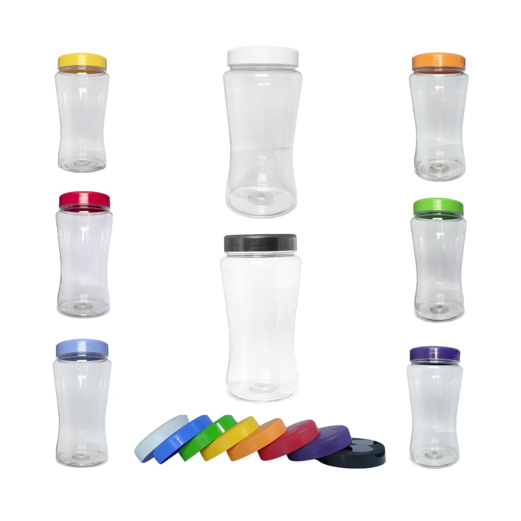Pote PET Multiuso Porta Mantimentos C/ Tampa Rosca 1,5L Cozinha Organização – 3U