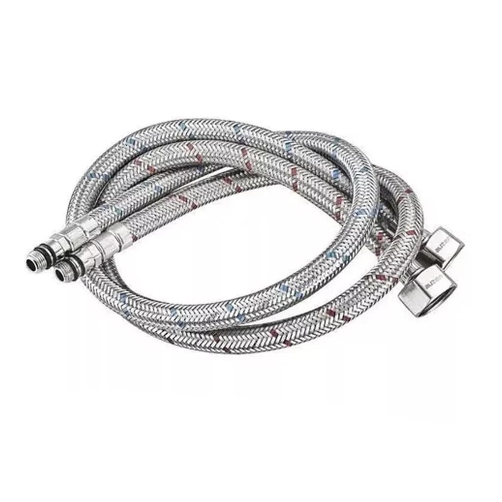 Engate Mangueira Flexível Trançado Aço Inox 60cm Quente Fria