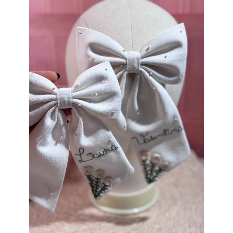Laço daminha Casamento infantil menina personalizado