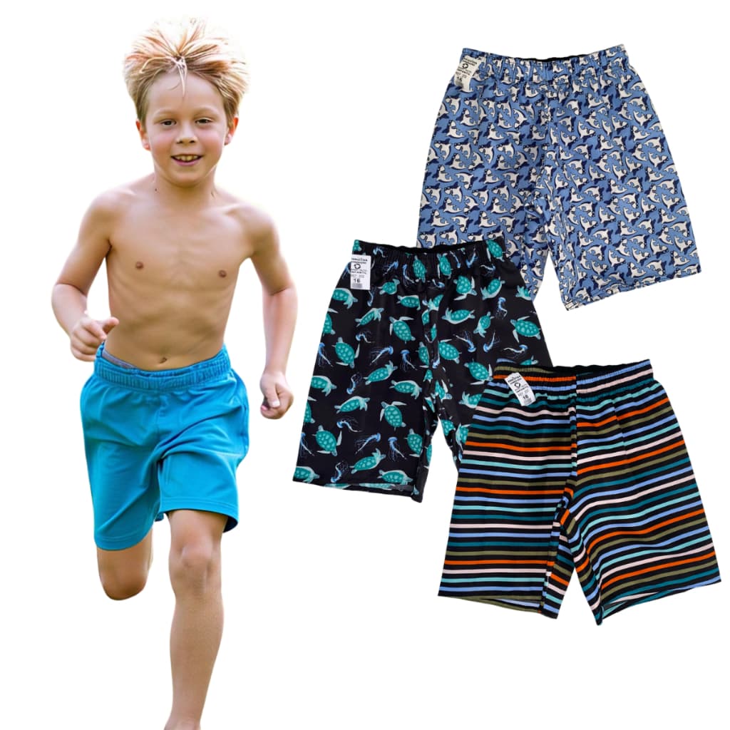 Bermuda Short Infantil Menino Tactel Confortável Escola Praia Não Desbota