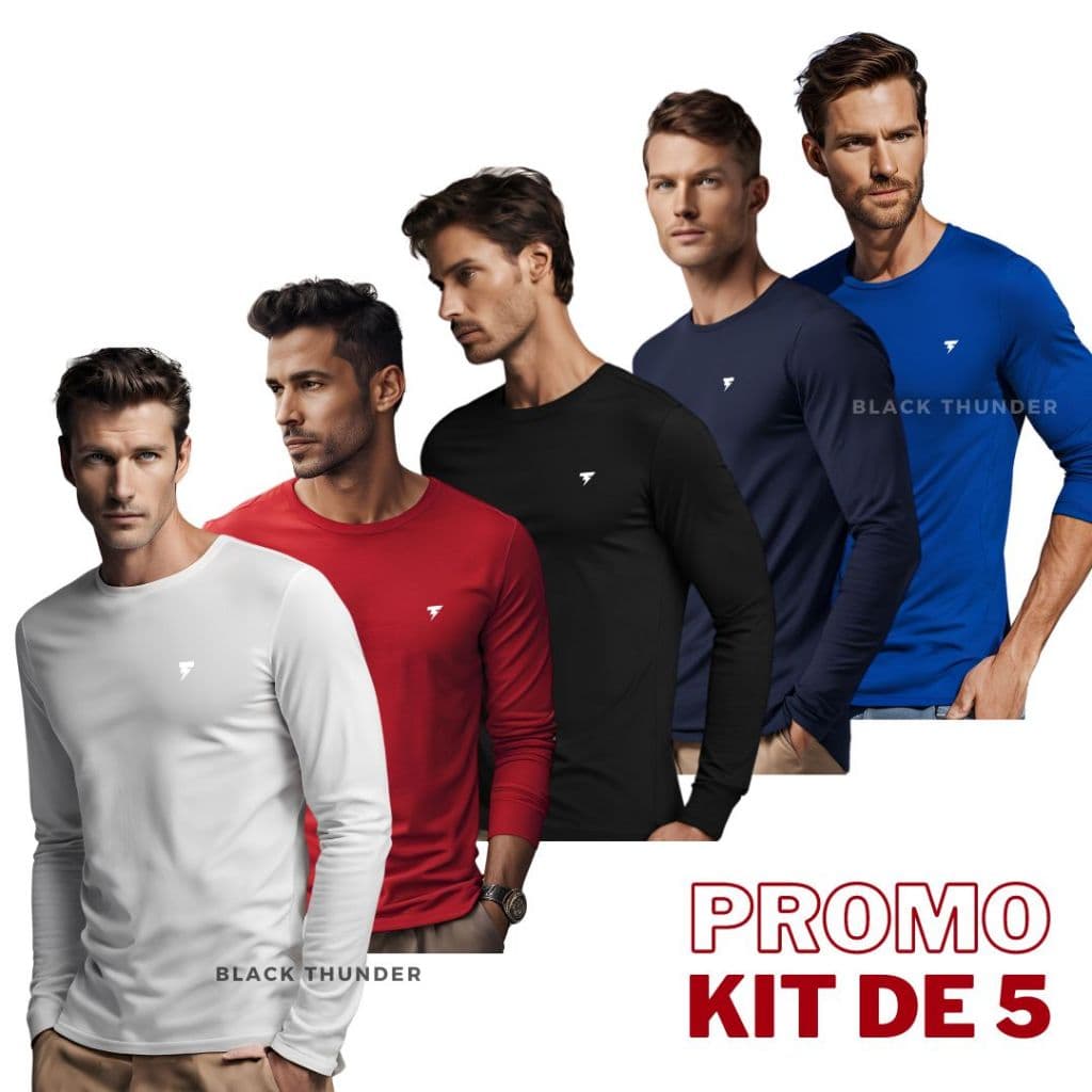 Camisa térmica segunda pele com proteção uv manga longa masculina