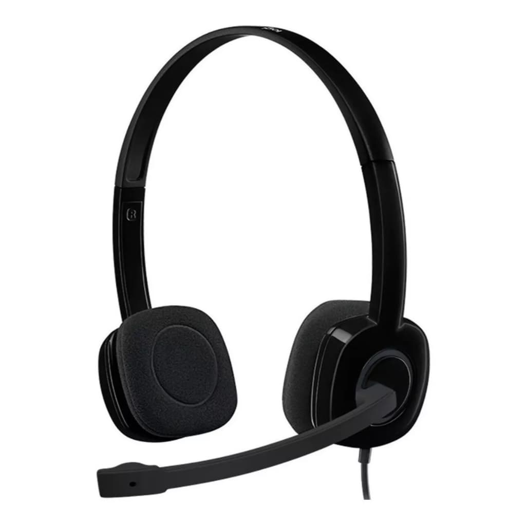 Headset Com Fio Logitech H151 Preto