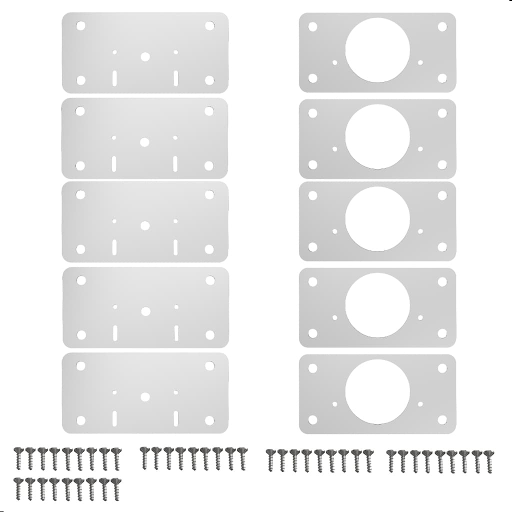 10 Placas Para Reparo De Porta Dobradiça Armário MDF SF.RTG