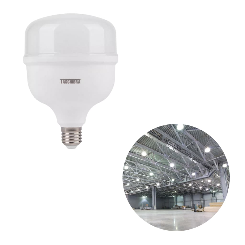 Lâmpada High Led Tkl270 50w 6500k Taschibra Branco Frio E27