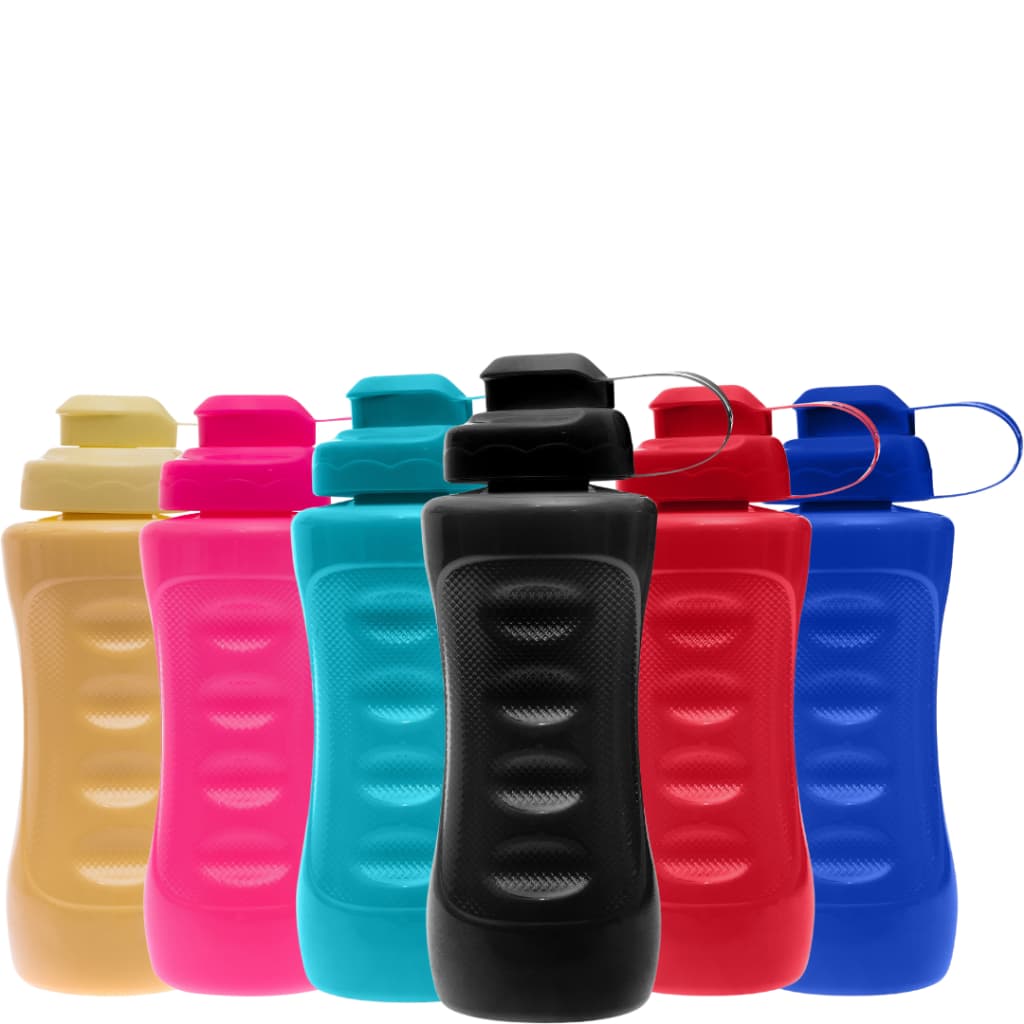 Garrafinha Squeeze Sports Reforçada 700ML PRETO Colorida Água Escola Viagem