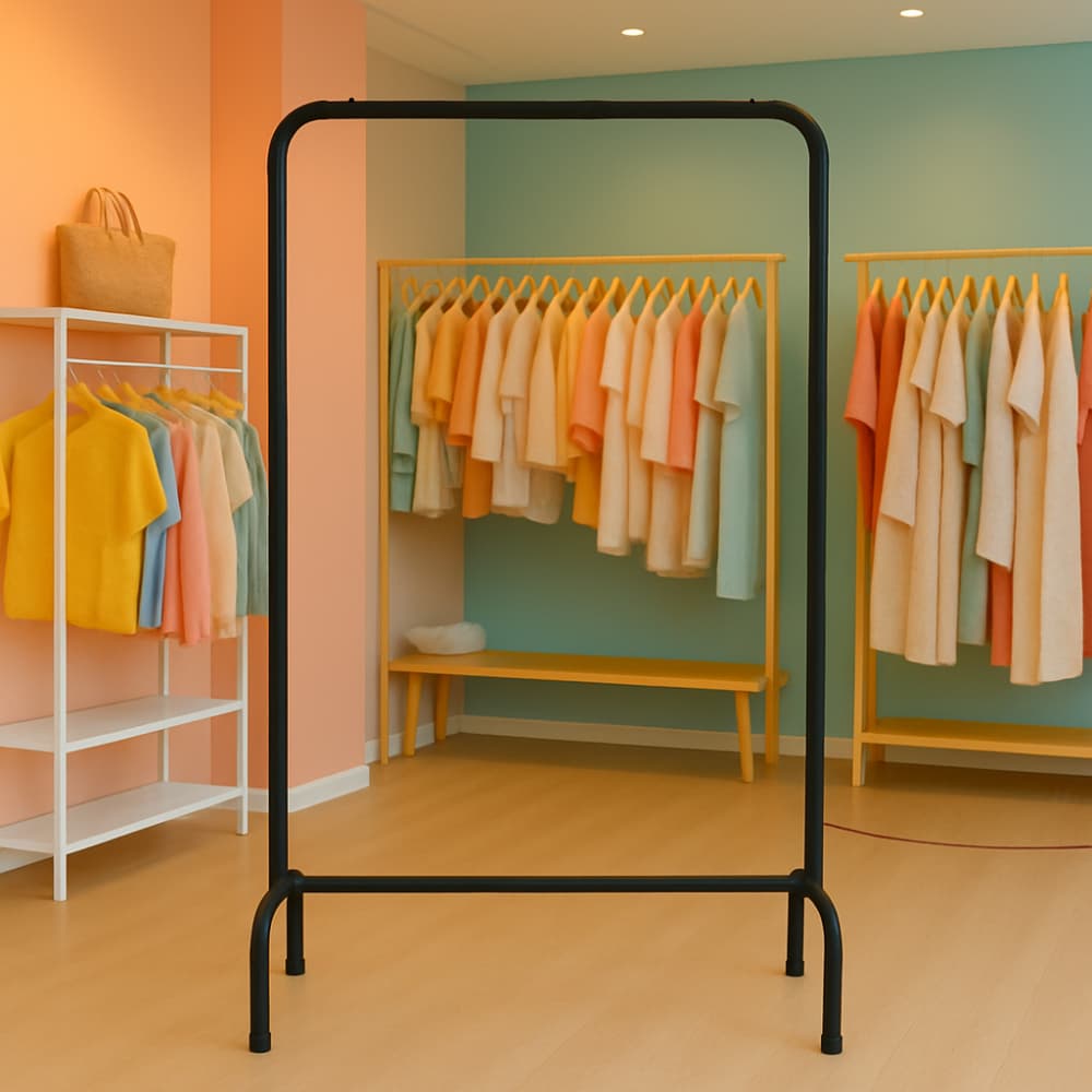 Arara Para Roupas Organizador De Roupas Cabideiro De Chão 0,80m