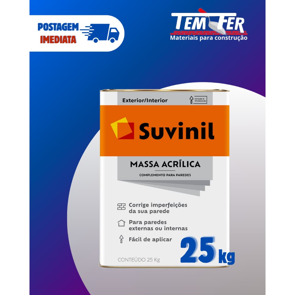 Massa Acrílica Suvinil 25kg