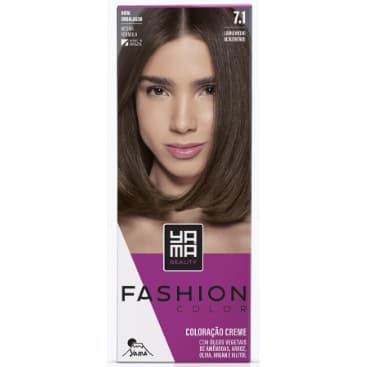 COLORAÇÃO YAMÁ FASHION COLOR LOURO medio ACINZENTADO 7.1