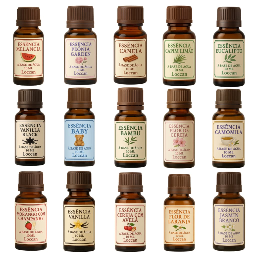 Essências Para Difusor Elétrico e Umidificador 15ml a Base de Água Pronta Entrega