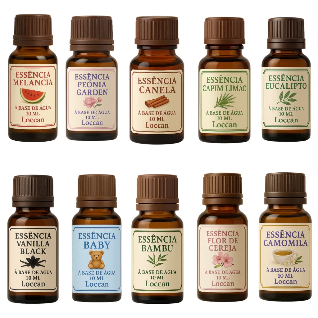 Kit 10 Essências a Base de Agua 10ml a Pronta Entrega
