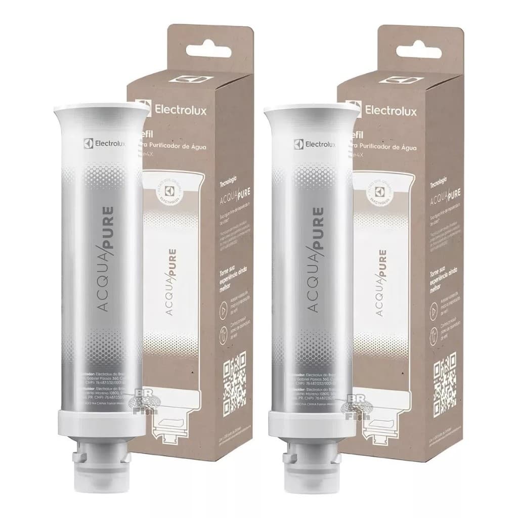 Kit 2 Refil Filtro Original de Água Acqua Pure para Purificador Electrolux PE12A/PE12B/PE12G/PE12V