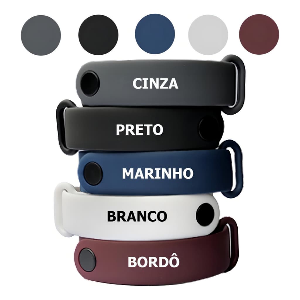 Kit 5 Pulseiras Mi Band 7 6 5 Xiaomi Amazfit Band 5 Silicone Colorida Esportiva Mi Band