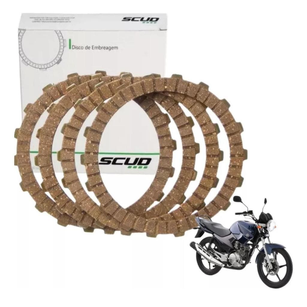Disco Embreagem Ybr 125/xtz 125 Até 2014 Scud