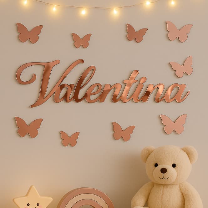 Nome 30cm decorativo acrílico porta, parede, quarto bebê - Maternidade, Aplique