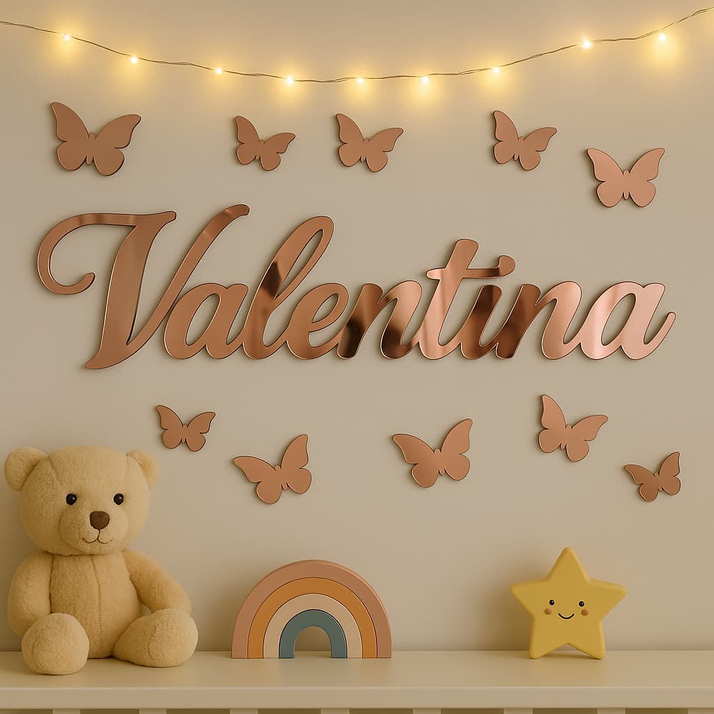 Nome 50cm decorativo acrílico porta, parede, quarto bebê - Maternidade, Aplique