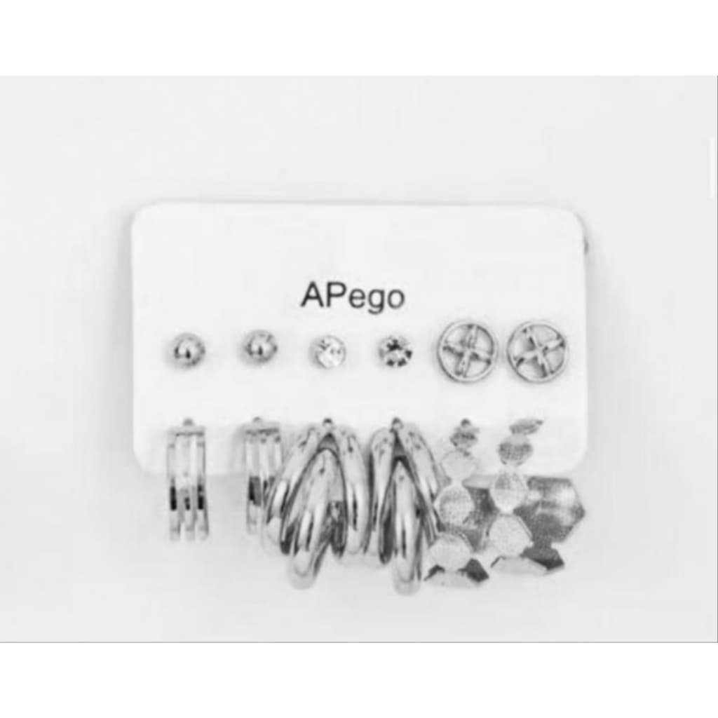 Kit 6 pares de brincos com argolas prata925 e douradak