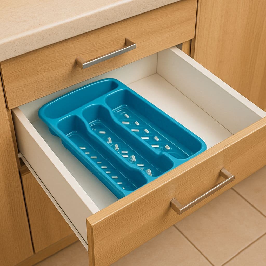 Porta Talher Sem Tampa Plástico 35cm Resistente 1355