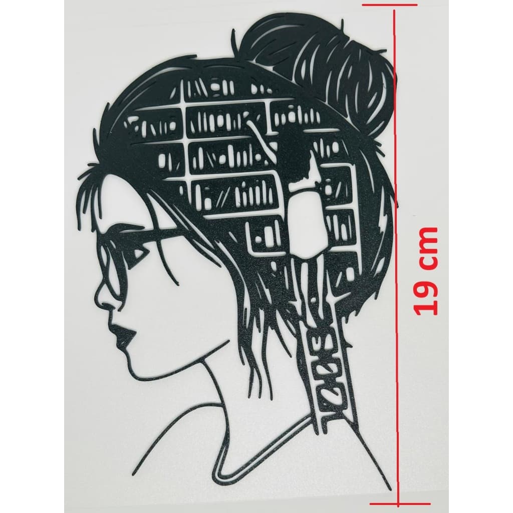 Painel Decorativo - Decoração intelectual - Mente Leitora - Arte da Leitura - Preto