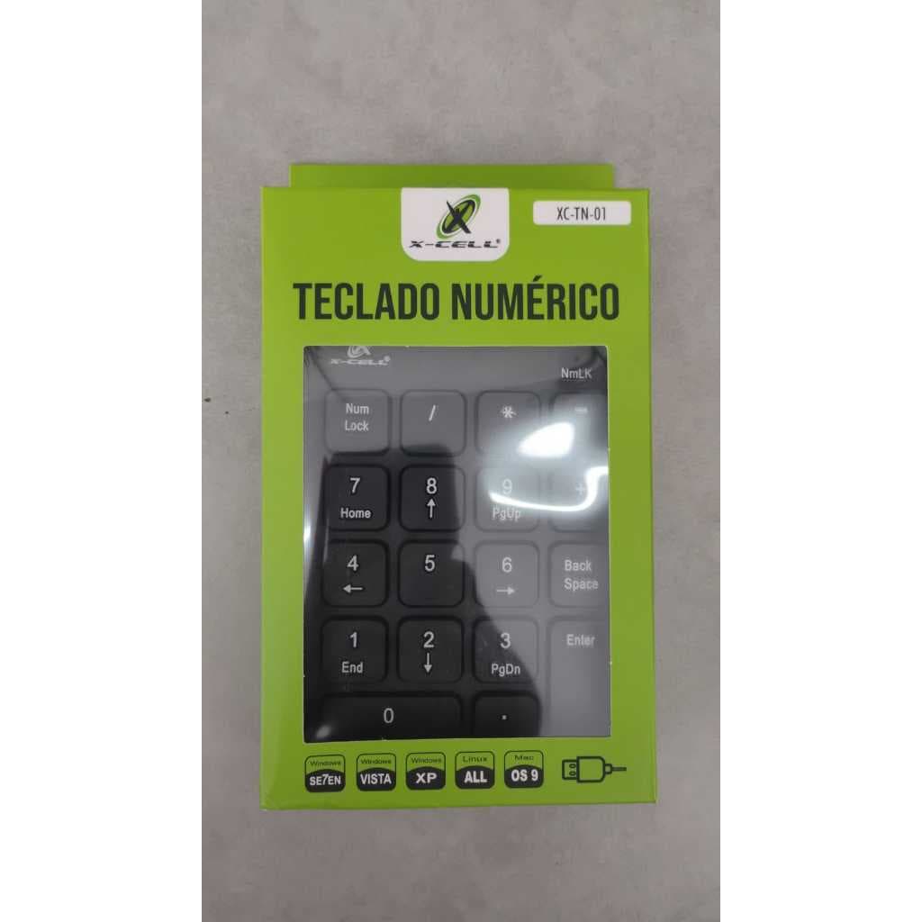 TECLADO NUMÉRICO COMPACTO XC-TN PARA ESCRITÓRIO