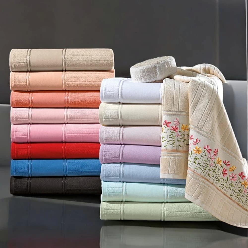 Kit 3 Toalhas Banho Grande Dohler Velour Artesanalle 0,70 X 1,40m - Para Pintar e Bordar Maquina