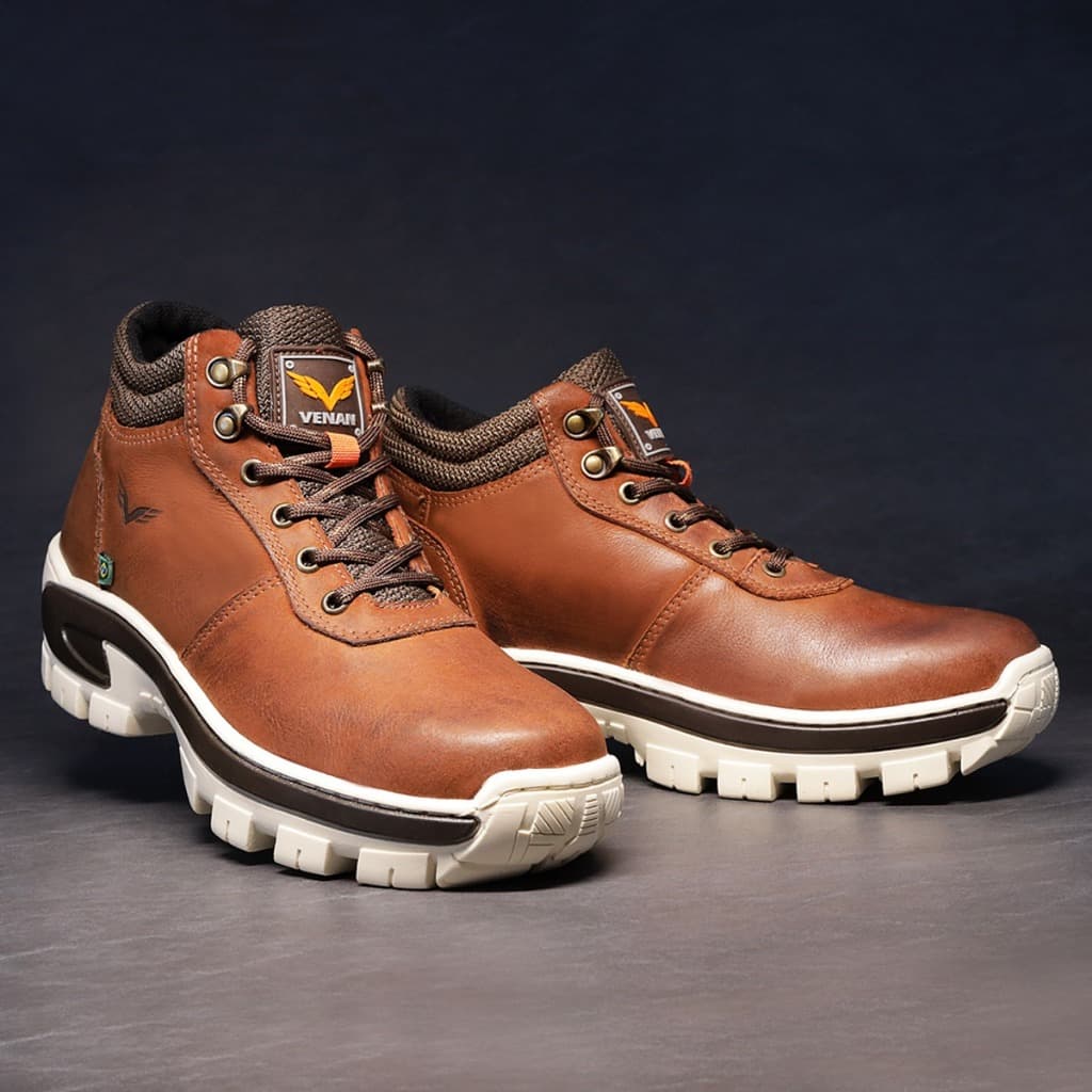 Bota coturno adventure masculino Solado Colado E Costurado tênis anti derrapante palmilha de gel
