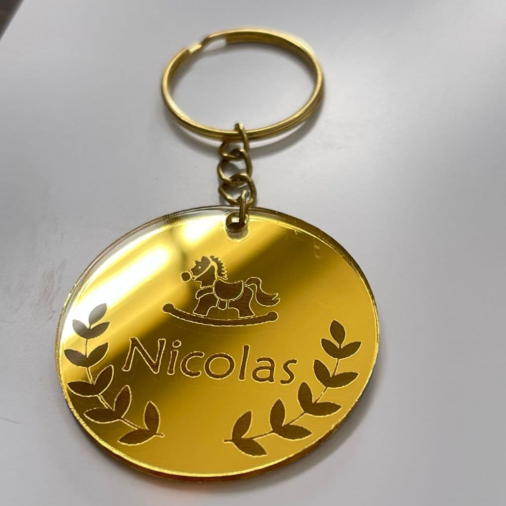 Chaveiro de acrílico personalizado para batizados, empresas, festas, brindes e eventos