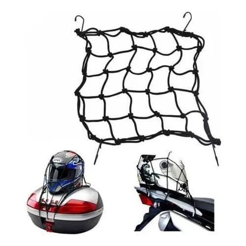 Rede Elástica Moto E Bike Bagageiro Aranha Redinha 30 X 30cm