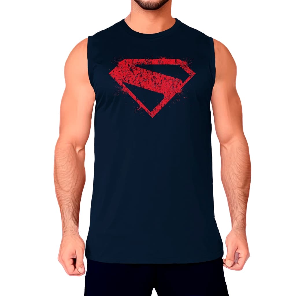 Regata Machão Masculina Academia Estampa SuperMan Legacy Roupa Masculina