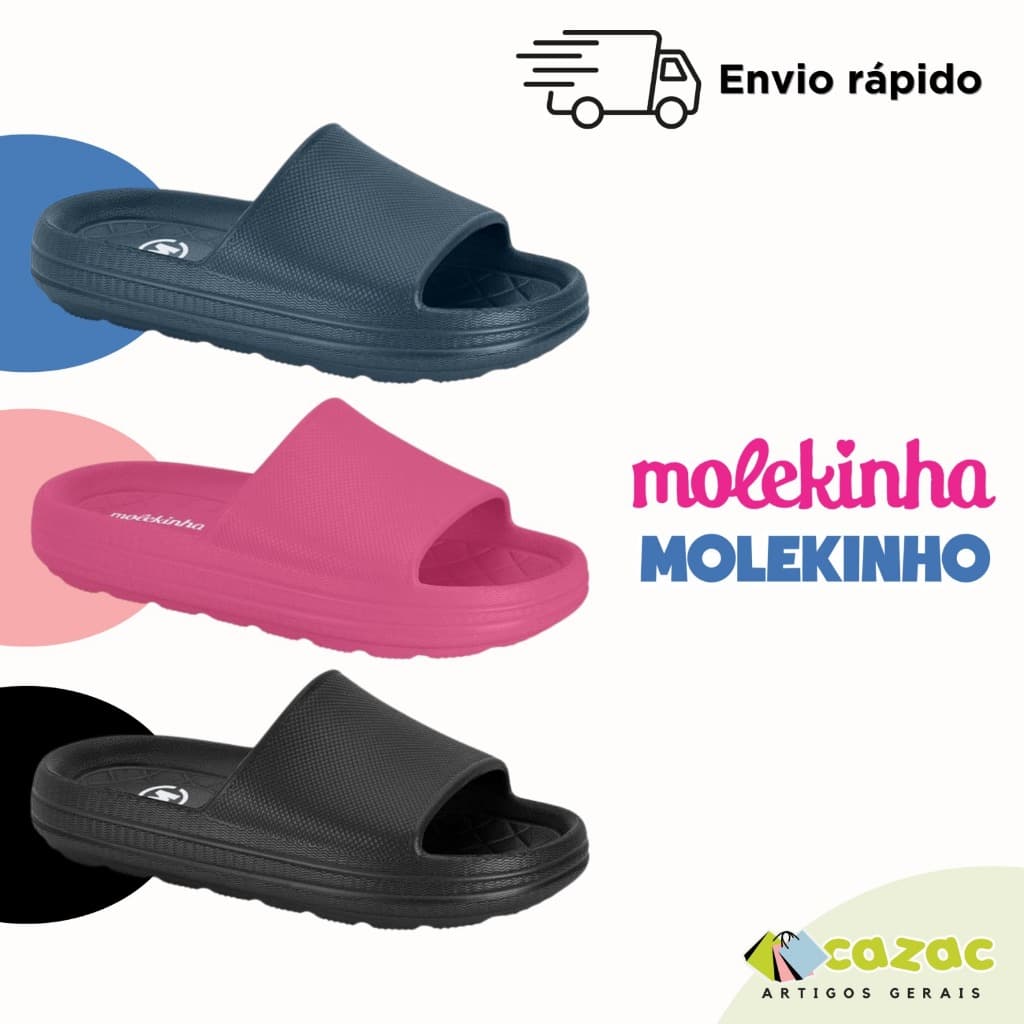 Chinelo Nuvem Infantil Slide Leve Macio e Confortável Menino e Menina