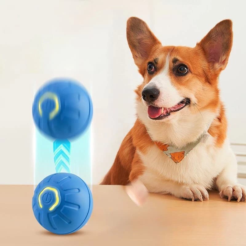 Bola De Salto Eletrônica Interativa Automática De Brinquedo Para Animais De Estimação