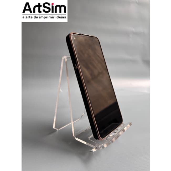 Porta celular de mesa em acrílico personalizado (Leia a descrição)