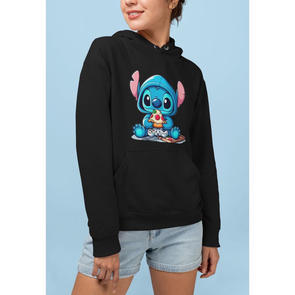 Moletom Canguru Feminino Desenho Fofo Stitch