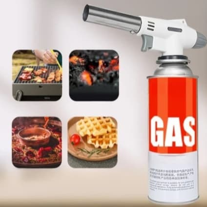 Maçarico Culinário Portátil de Cozinha Multiuso Manual com Controle de Chama Gourmet
