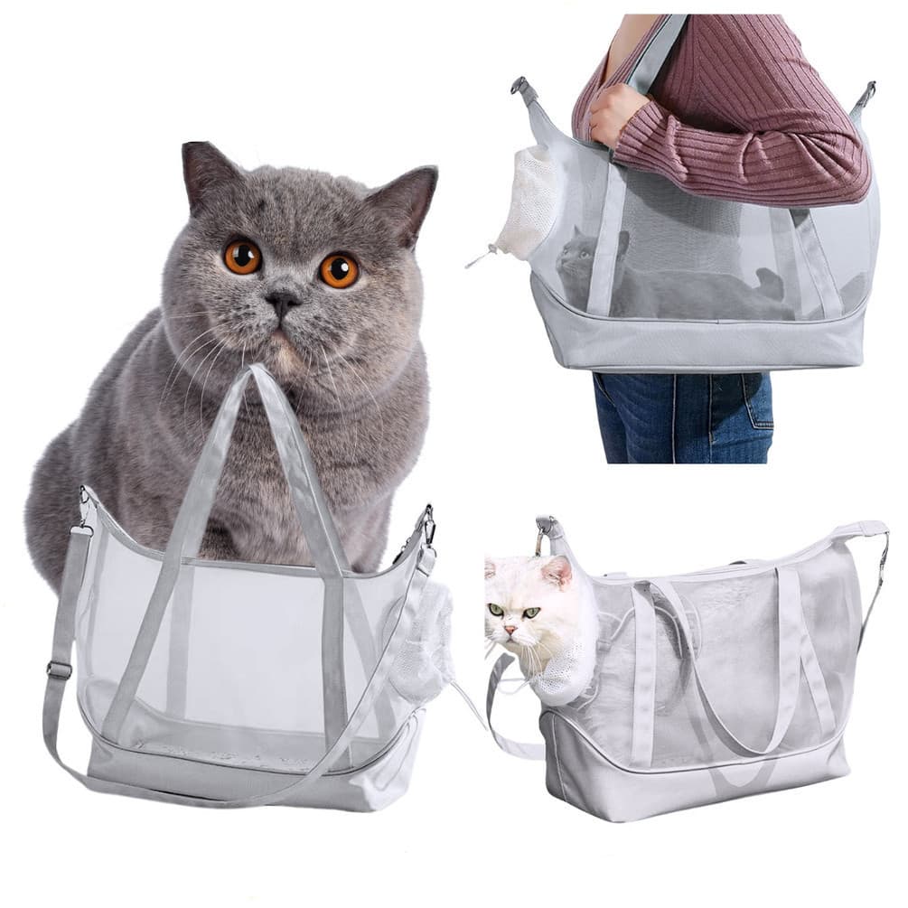 Bolsa De Transporte Para Gatos E Cachorros: Portátil, Respirável E Ideal Para Passeios
