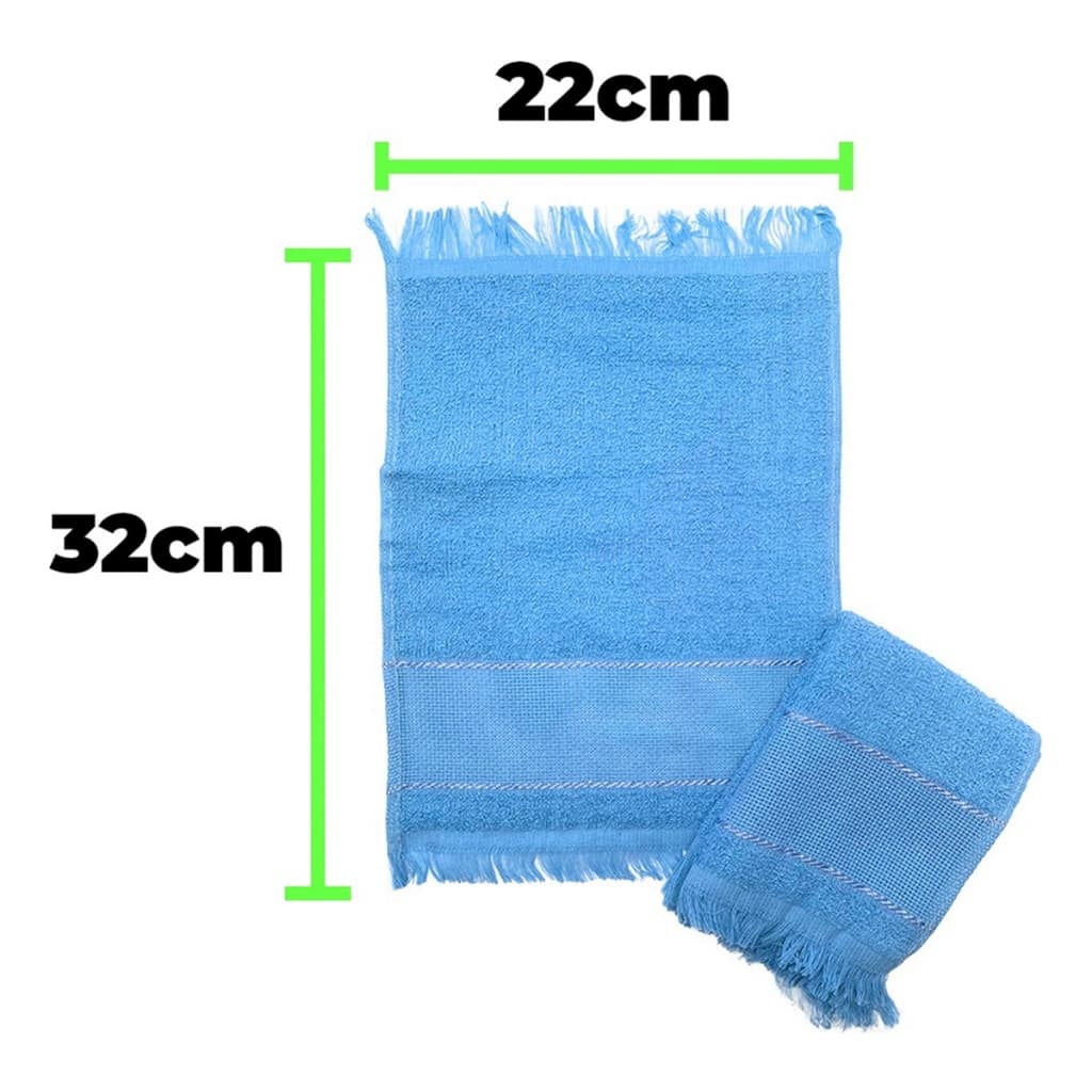 Kit 800 Toalhas Social P/ Academia Lavabo Franja Boca Mao Rosto Bordar Bebe Escolar Infantil 22x32cm