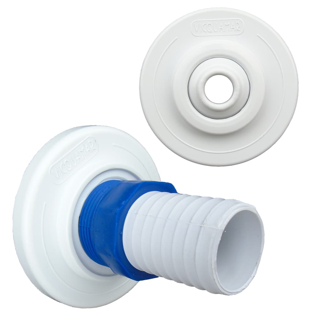 Kit 1 Dispositivo De Aspiração E 1 Dispositivo de Retorno Abs Piscina Alvenaria + Brinde Adaptador