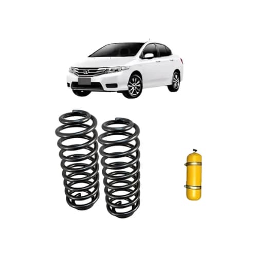 2 Molas Traseiras Gnv Reforçadas Honda City De 2009 A 2016