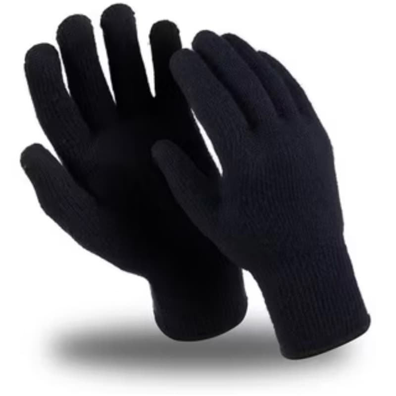 luva da la frio inverno adulto preta feminina e masculina mãos ( com dedo)