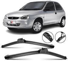 Par de Palhetas Limpador de Parabrisa Dianteiro Para Chevrolet Corsa Classic 1995 Até 2016 PALETA SILICONE ENVIO RAPIDO