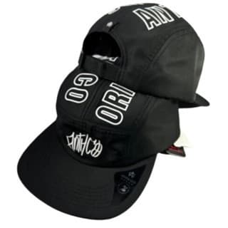 Boné five panel Anth Co aba reta streetwear skatista Unissex Original Preto e Branco