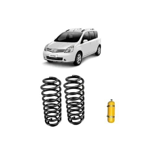 Par Molas Traseiras Nissan Livina Traseiras Reforçadas Gnv