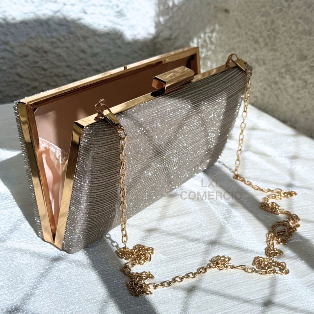 Bolsa Tiracolo / Carteira Feminina Com Glitter Para Festa / Banquete / Casamento 168-151