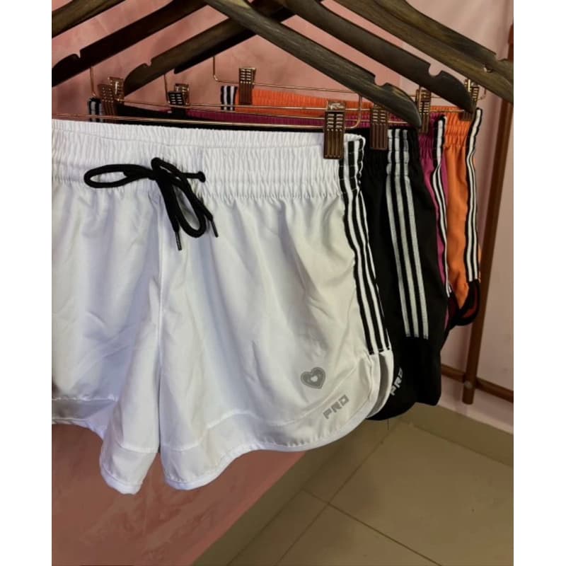 Short duplo tactel com bolso interno