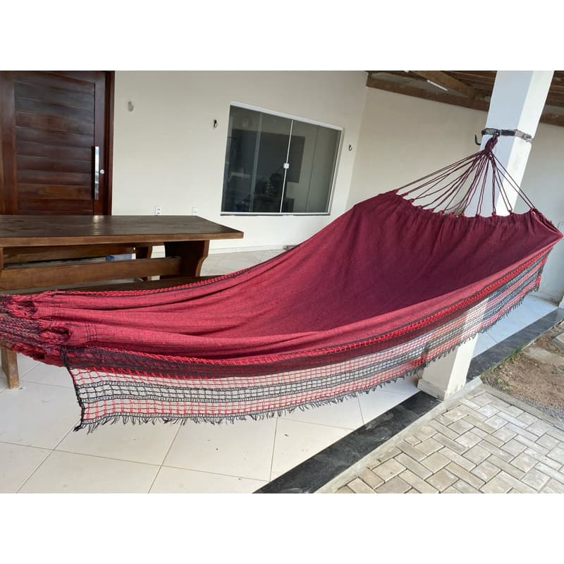 Rede De Dormir Descanso Casal Jeans Life Premium luxo Reforçada Boa Casal Envio Imediato Balanço
