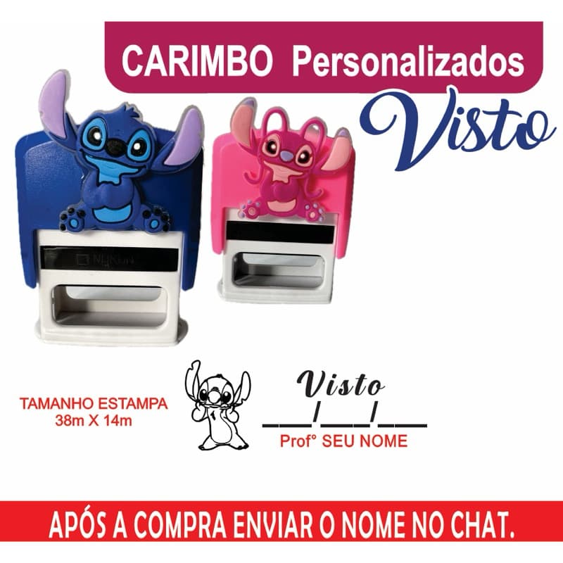 CARIMBO / CARIMBO DATA / CARIM VISTO / CARIMBO PROFESSOR / STIC / STIK / STITCH/
